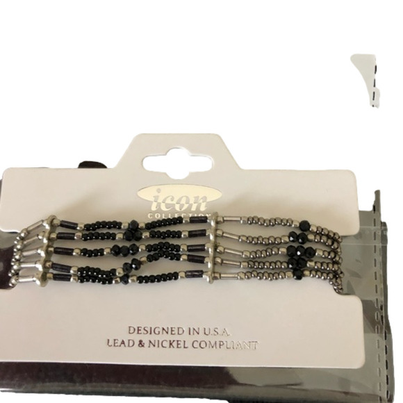 Seed Bead Multi-Strand Stretch Bracelet - Picture 1 of 1